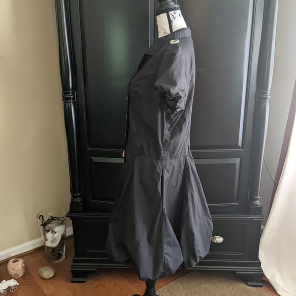 Linea Domani Black Cotton Bubble dress - size 14 (belt not included) - Picture 6 of 8